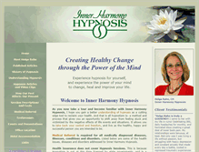 Tablet Screenshot of innerharmonyhypnosis.com